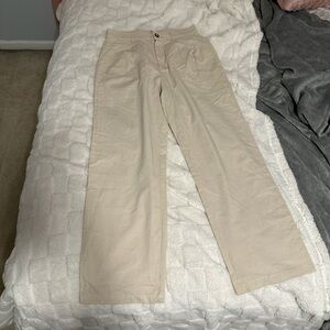 SHEIN Cream Wide-Leg Trousers